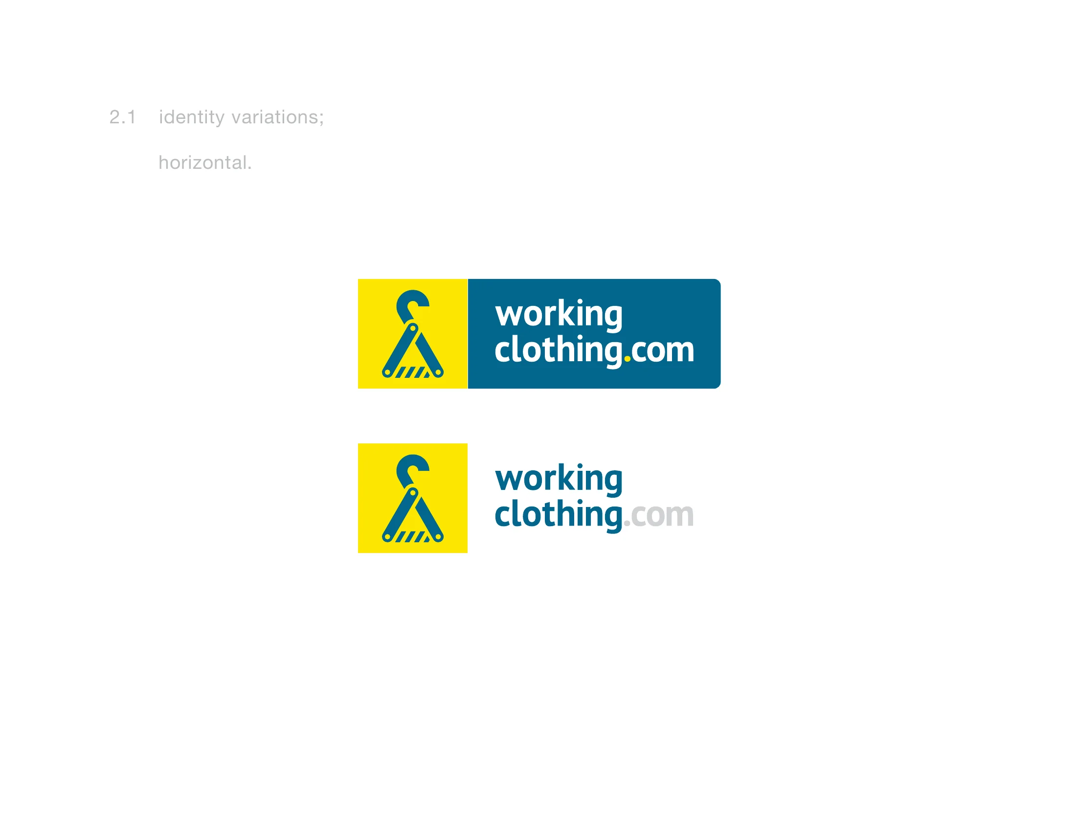 cefe application: Working Clothing horizontal lockups
