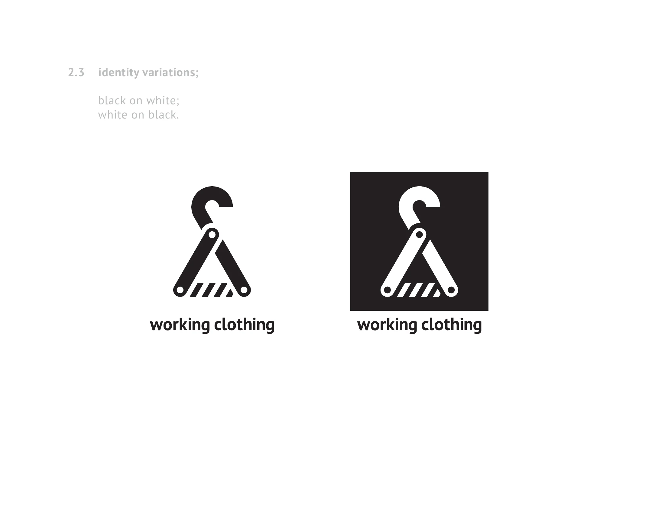 cefe guidelines: Working Clothing black and white variants