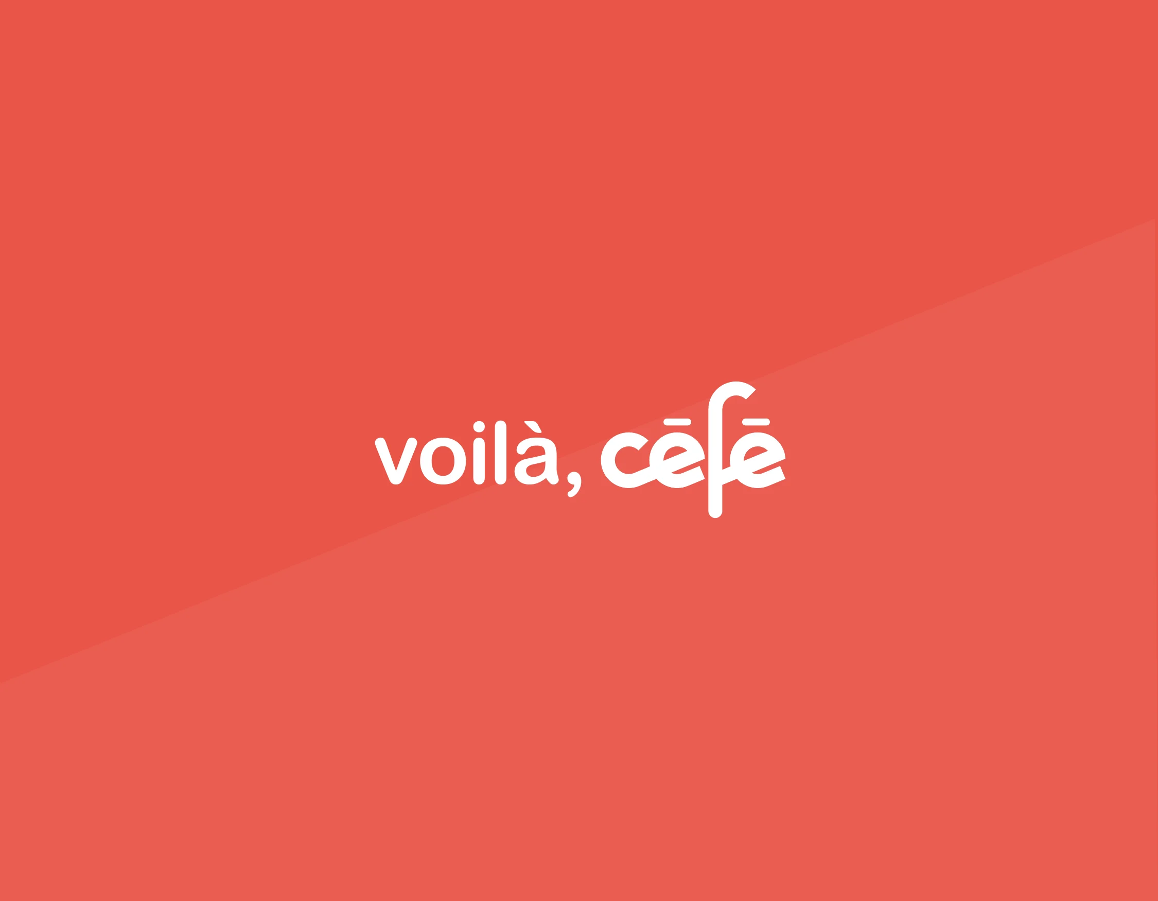 cefe process: Voilà lockup on brand color