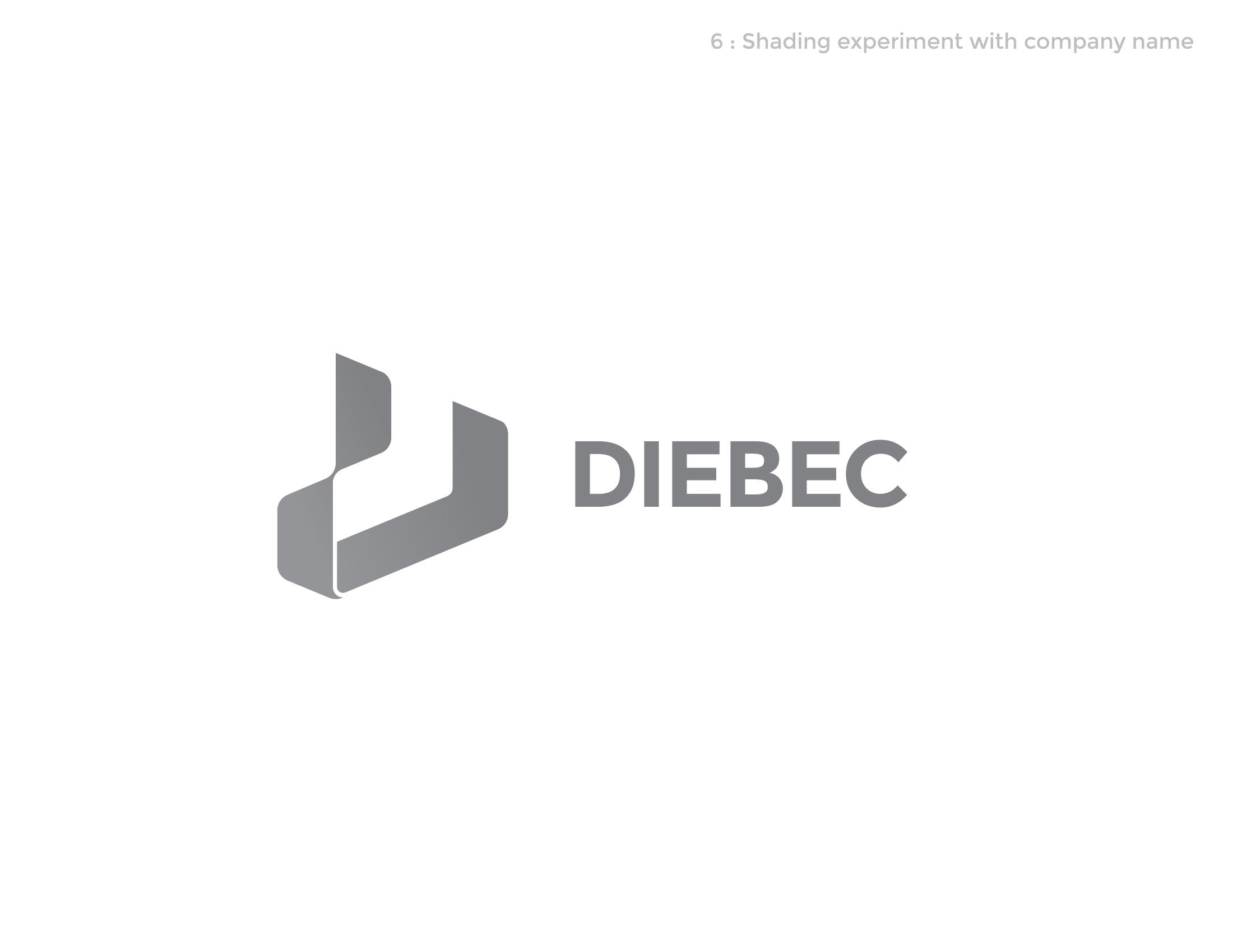استكشاف شعار Diebec: التظليل مع اسم الشركة