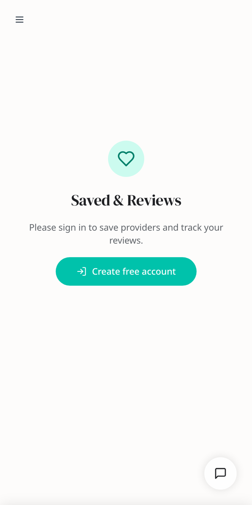 قائمة مفضلة المريض على 1Health معروضة على iPhone